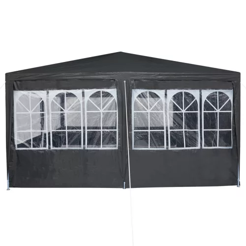  Parti Sátor 12 Oldalfallal Antracit 8x4 m PE