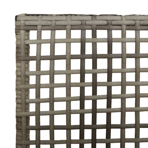  Kerti Székek 2 db párnával Szürke Poli Rattan