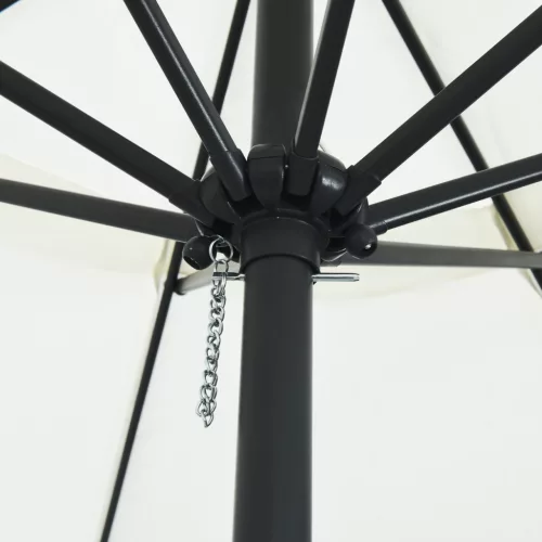  Kerti Ernyő ø395x245 cm Homokfehér