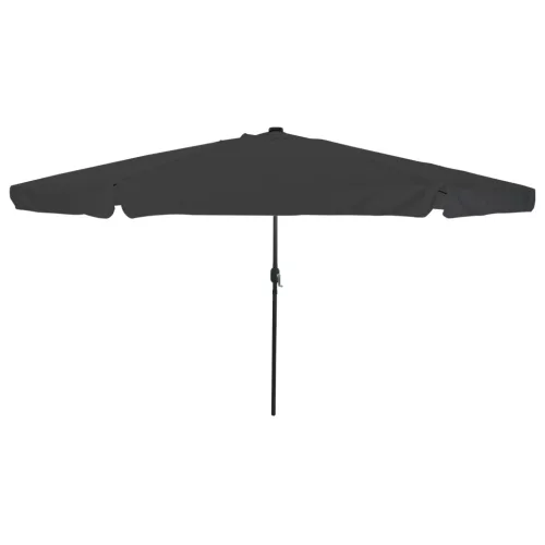  Kültéri Napernyő LED Fényekkel ø395x245 cm Antracit