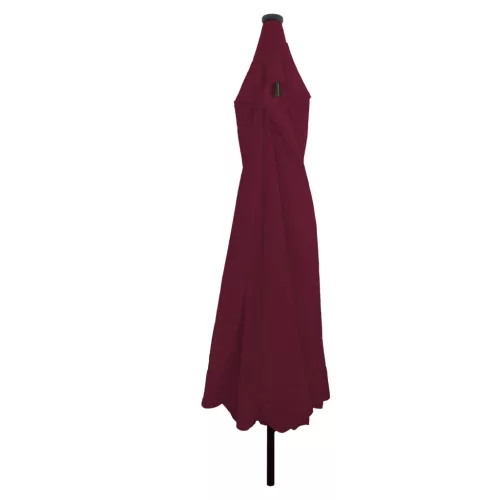  Kerti Napernyő LED Fénnyel ø395x245 cm Bordeaux Piros