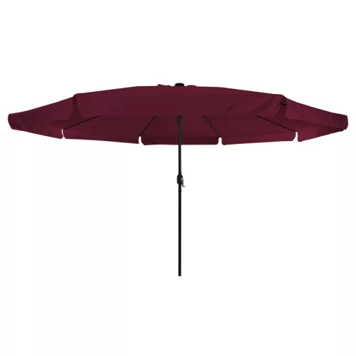  Kerti Napernyő LED Fénnyel ø395x245 cm Bordeaux Piros