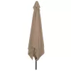  Négyzet Alakú Kerti Napernyő 295x245 cm Taupe