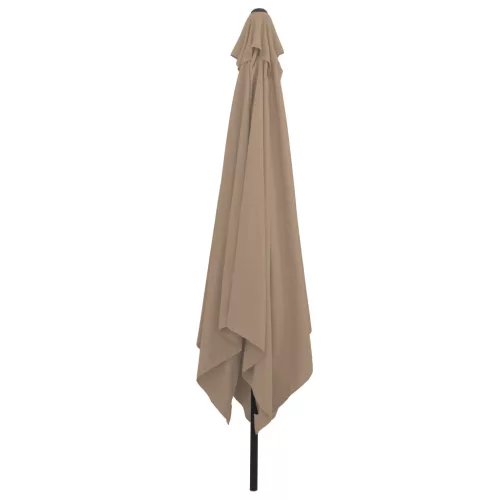  Négyzet Alakú Kerti Napernyő 295x245 cm Taupe