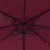  Négyzetes Kerttél 295x245 cm Bordeaux Piros