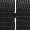 szobai elválasztó 4 paneles hajtható fekete 195x180 cm poli rattan