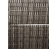  4 Paneles Összecsukható Szobaelválasztó Szürke 195x180 cm Poli Rattan