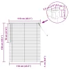  Zsaluzia Állítható Fehér 150 x 110 cm PVC