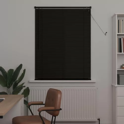  Zsaluzia Állítható Fekete 150 x 90 cm PVC