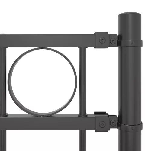  Kertkerítés Szürke 1.7x0.8 m Acél