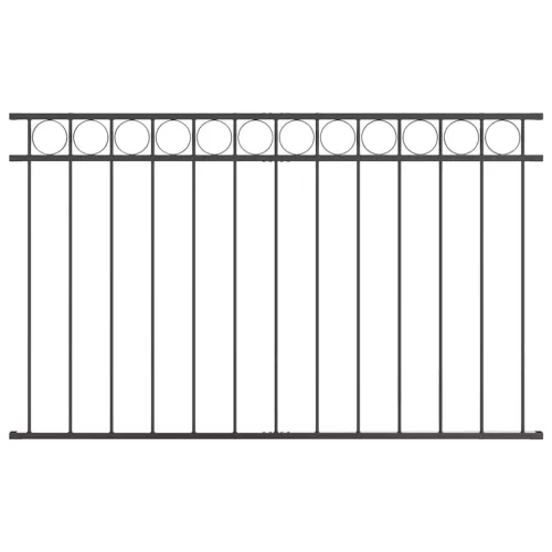  Kerítéselem ASSEN Szürke 170 x 100 cm Acél