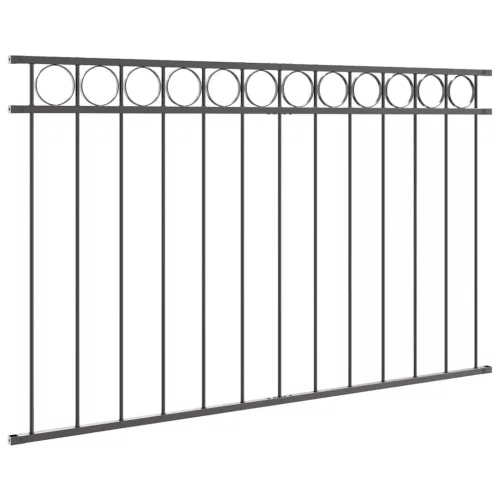  Kerítéselem ASSEN Szürke 170 x 100 cm Acél