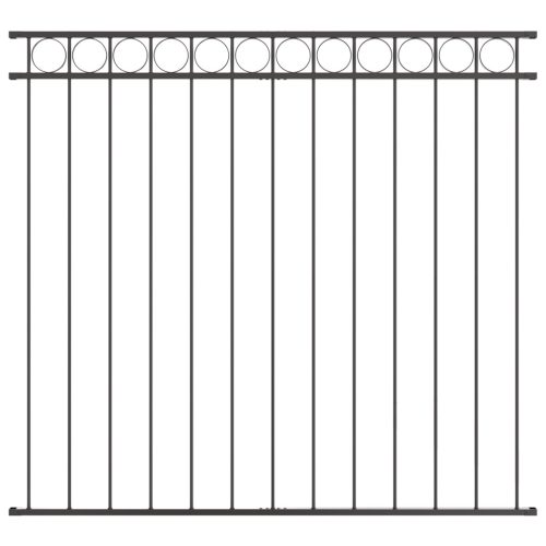  Kerítés Panel Szürke 1,7x1,2 m Acél