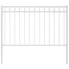  Fehér Kertkerítés 1,7x0,8 m Acél