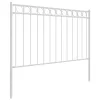  Fehér Kertkerítés 1,7x0,8 m Acél