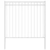  Kertkerítés Fehér 1,7x1,5 m Acél