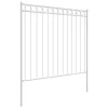  Kertkerítés Fehér 1,7x1,5 m Acél