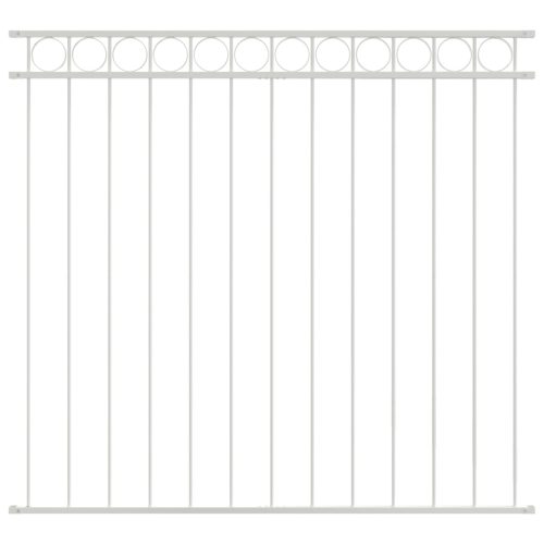  Fehér Kerítéspanel 1,7x1,2 m Acél