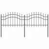  Kerti Kerítés Szürke 115 cm Porszórt Acél