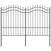  Kerti Kerítés Szürke 190 cm Porszórt Acél