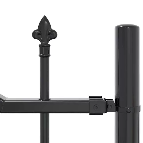  Kerti Kerítés Szürke 190 cm Porszórt Acél