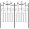  Kertkerítés Szürke 215 cm Porszórt Acél