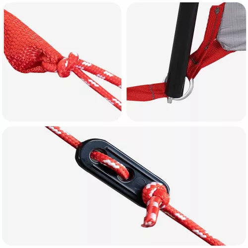  Teepee sátor tetővel Szürke és narancs 545 x 450 x 295 cm