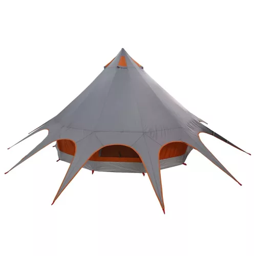  Teepee sátor tetővel Szürke és narancs 600 x 600 x 347 cm