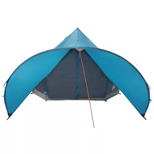  Teepee sátor tetővel tárolóval Kék és Szürke 600 x 600 x 347 cm