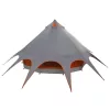  Teepee sátor tetővel Szürke és narancs 600 x 600 x 347 cm