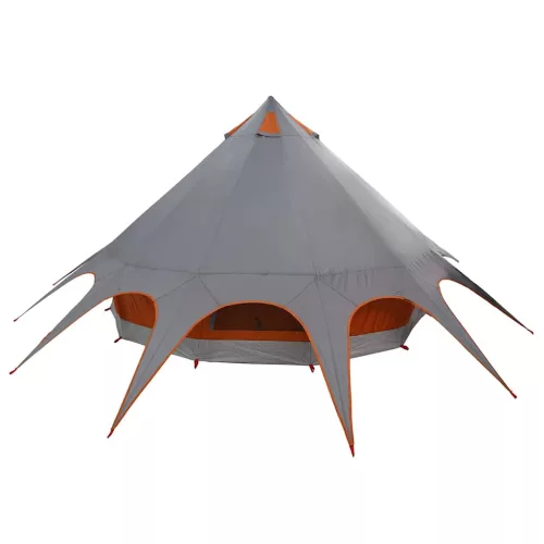  Teepee sátor tetővel Szürke és narancs 600 x 600 x 347 cm