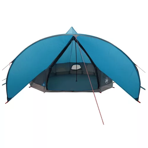  Teepee sátor tetővel tárolóval Kék és Szürke 600 x 600 x 347 cm