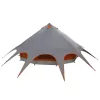  Teepee sátor tetővel Szürke és narancs 600 x 600 x 347 cm