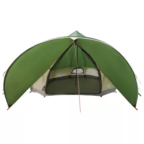  Teepee sátor tetővel Zöld és Szürke 600 x 600 x 347 cm