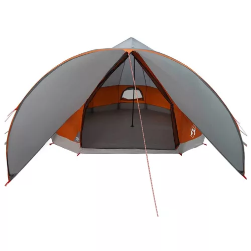  Teepee sátor tetővel Szürke és narancs 600 x 600 x 347 cm