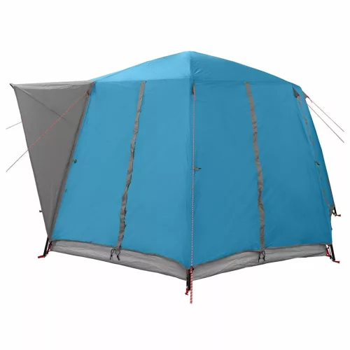  Kabin sátor tetővel tárolóval Kék 425 x 396 x 222 cm