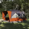  Kabin sátor tetővel Szürke és narancs 400 x 350 x 212 cm