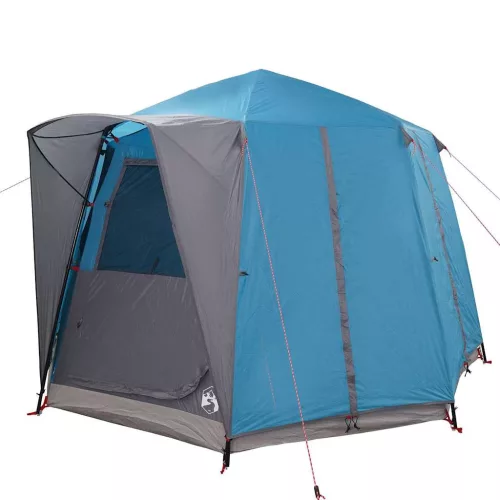  Kabin sátor tetővel tárolóval Kék és Szürke 320 x 320 x 203 cm