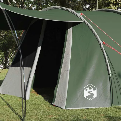  Alagút sátor tetővel tárolóval Zöld és Fehér 740 x 370 x 220 cm