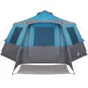  Kabin sátor tetővel tárolóval Kék és Szürke 500 x 500 x 294 cm