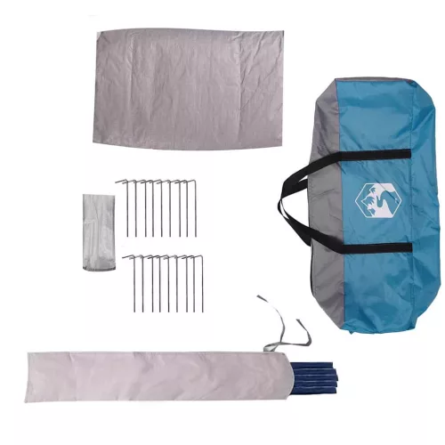  Teepee sátor tetővel tárolóval Kék és Szürke 490 x 410 x 210 cm