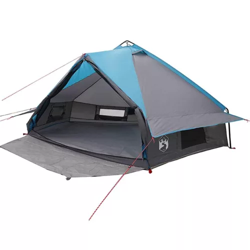  Teepee sátor tetővel tárolóval Kék és Szürke 490 x 410 x 210 cm