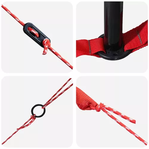  Teepee sátor tetővel Szürke és narancs 490 x 410 x 210 cm