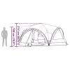  Családi Sátor tetővel Szürke és narancs 460 x 430 x 214 cm
