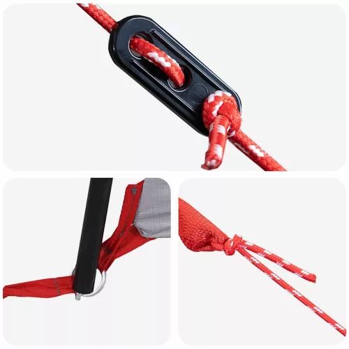  Családi Sátor tetővel Szürke és narancs 324 x 255 x 230 cm