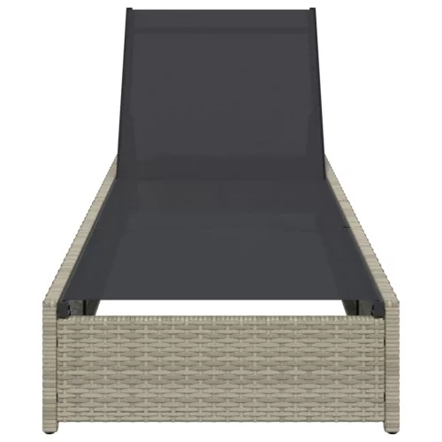  Napozóágy Bézs 60x200x27 cm Polyrattan