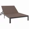  Napozóágy 1-személy Barna 206 x 62.5 x 74 cm polirattan