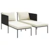 Napozóágy párnákkal 2 fő részére Anthracite 115x153x69,5 cm Acél