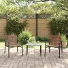  Kerti székek 2 db Fekete 79x56x73,5 cm Poly Rattan