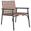  Kerti székek 2 db Fekete 79x56x73,5 cm Poly Rattan